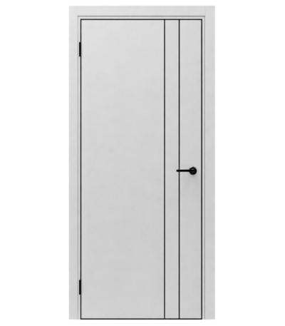 Дверь межкомнатная DV doors R-4, Смоки, з-к m1895